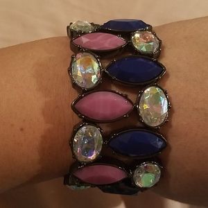 Apt. 9 NWT Fashion Blue and Light Purple Stretch Bracelet